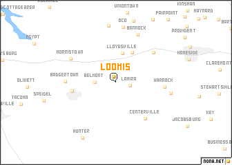 map of Loomis
