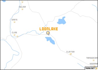 map of Loon Lake