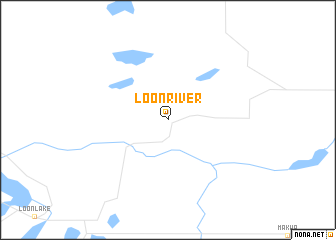 map of Loon River