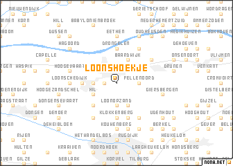 map of Loonshoekje