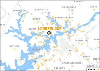 map of Looper Lake