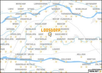 map of Loosdorp