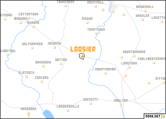 map of Loosier