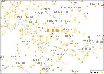 map of Lopare