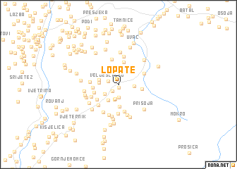 map of Lopate