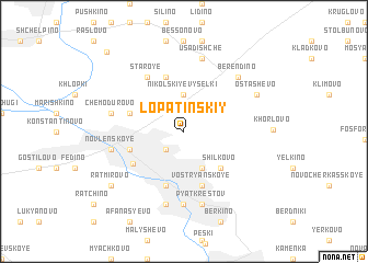map of Lopatinskiy