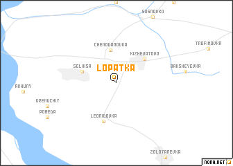 map of Lopatka