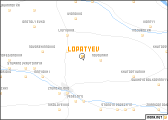 map of Lopatʼyev