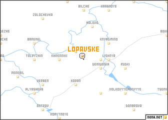 map of Lopavske