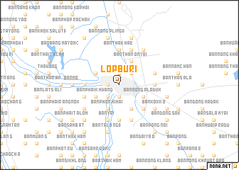 map of Lop Buri