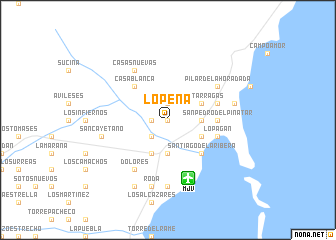 map of Lo Peña