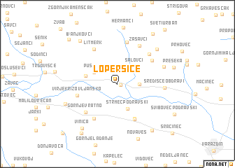 map of Loperšice