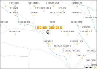 map of Lophalaphala