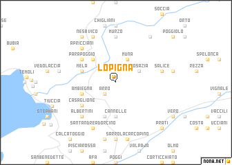 map of Lopigna