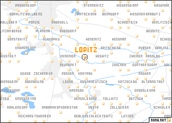 map of Löpitz