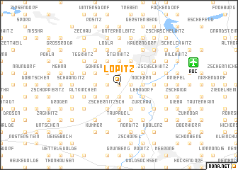 map of Löpitz