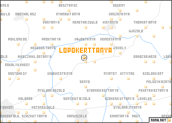 map of Lopókerttanya