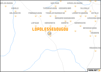 map of Lopolessédougou