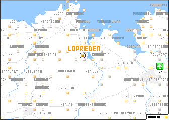 map of Lopréden