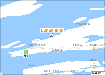 map of Løpsmarka