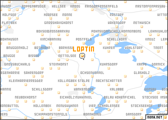 map of Löptin