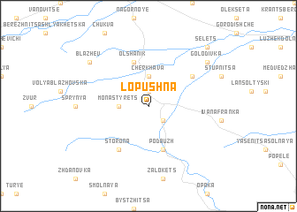 map of Lopushna