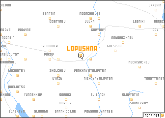 map of Lopushna