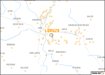 map of Lopuže