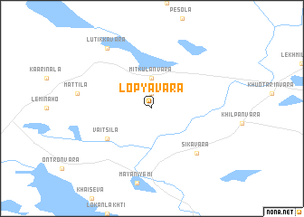 map of Lopyavara