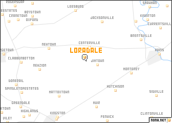 map of Loradale