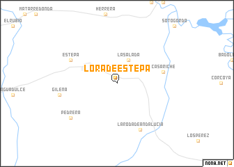 map of Lora de Estepa