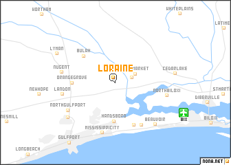 map of Loraine