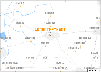 map of Lórántffykert