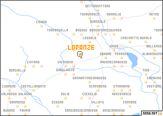 map of Loranzè
