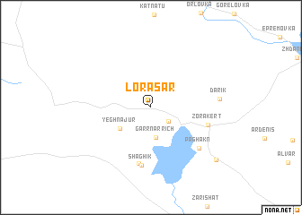 map of Lorasar