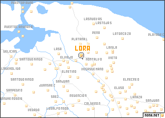 map of Lora