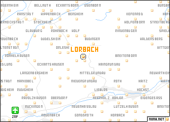 map of Lorbach