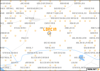 map of Lorcin