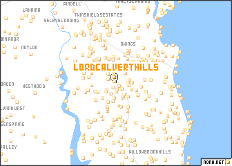 map of Lord Calvert Hills