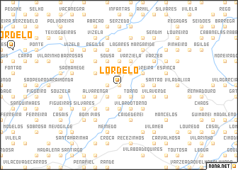 map of Lordelo