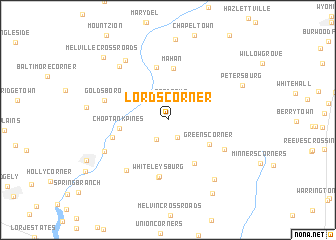 map of Lords Corner