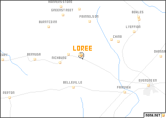 map of Loree