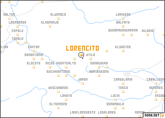 map of Lorencito