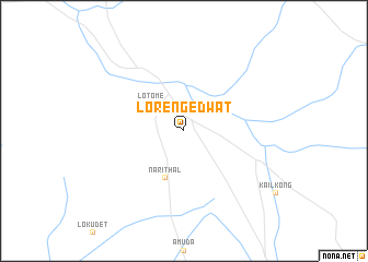 map of Lorengedwat