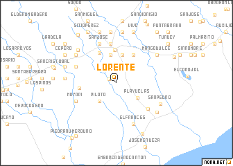 map of Lorente