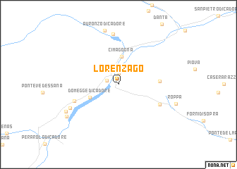 map of Lorenzago