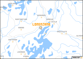 map of Lorenzana