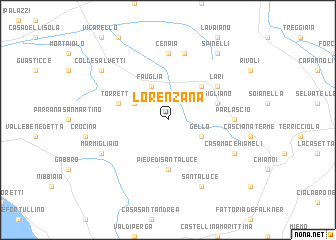 map of Lorenzana