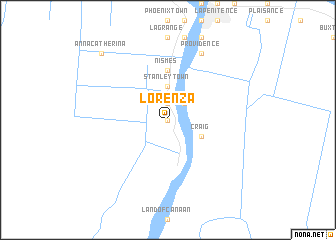 map of Lorenza