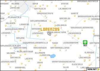 map of Lorenzos